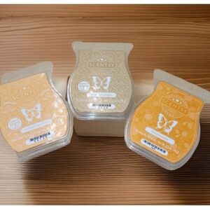 Scentsy Lot Of 3 Wax Bars Porch Pumpkin, Almond Croissant, Pumpkin Cashmere New!